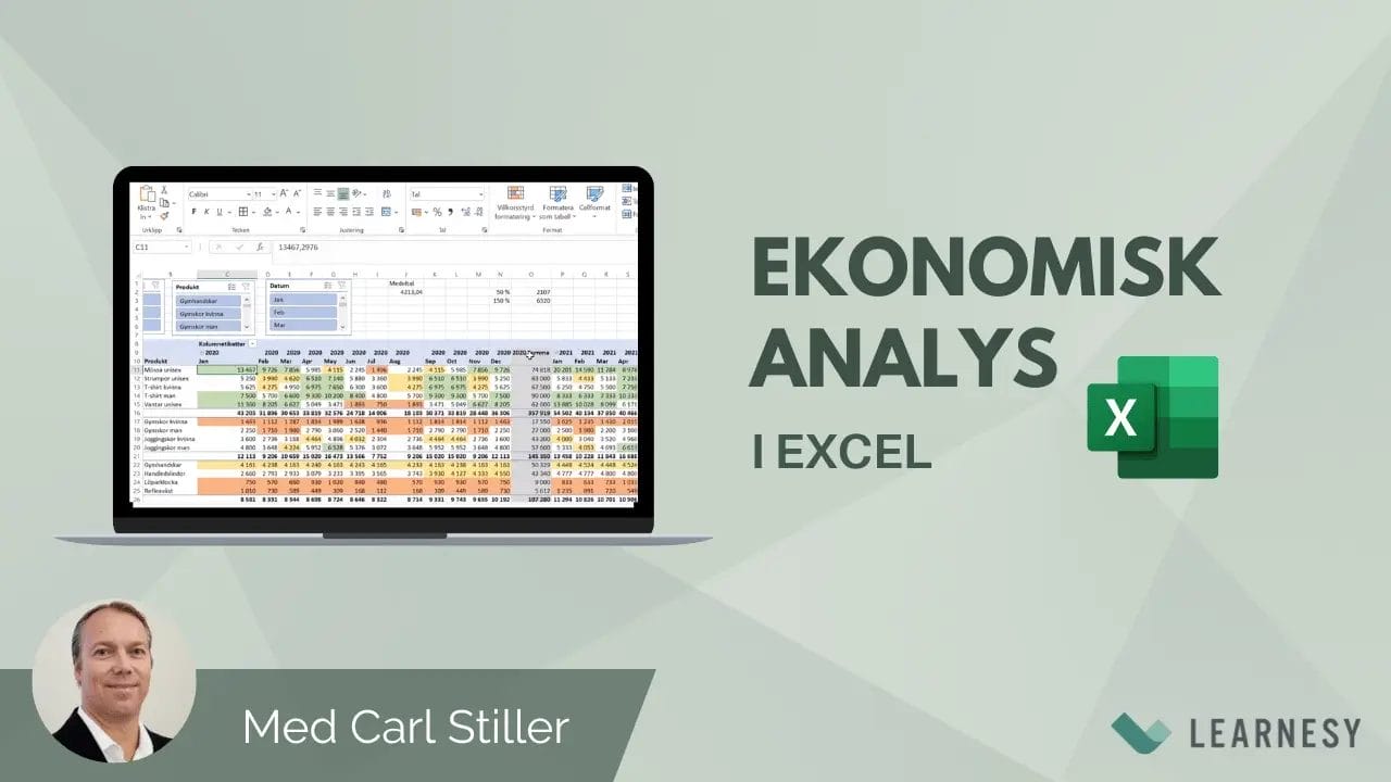 Ekonomisk analys i Excel – Skapa effektiva analysmodeller i Excel