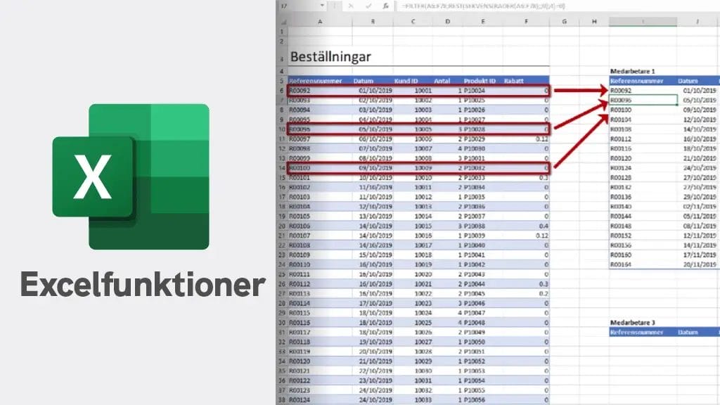 Excelfunktioner Fördjupning – Lär dig över 100 användbara Excelfunktioner