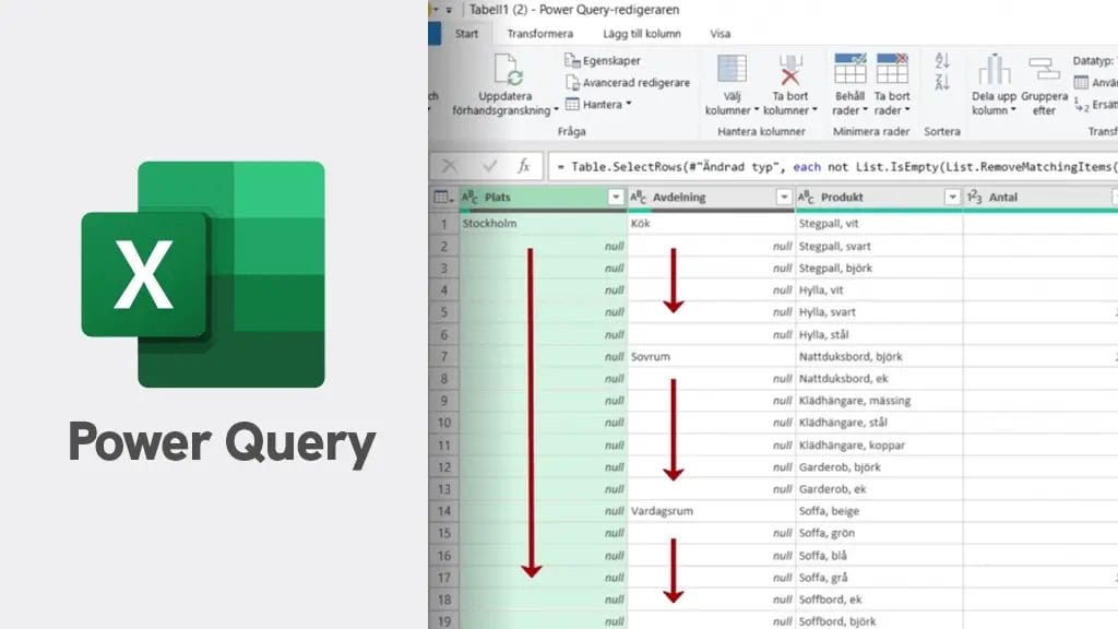 Power Query Bas – Lär dig hämta och omvandla data med Power Query