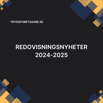 Redovisningsnyheter 2024-2025