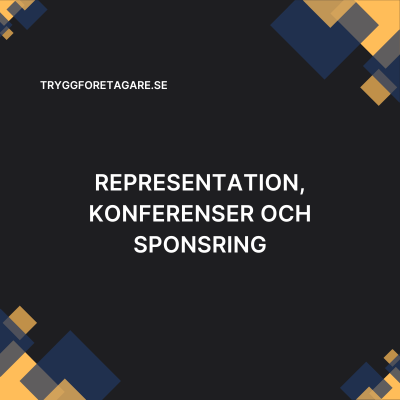 Representation, konferenser och sponsring